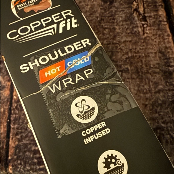 Copper Fit Rapid Shoulder Relief Wrap & 2 Gel Packs (Adjustable) Unisex OSFM - Picture 5 of 5